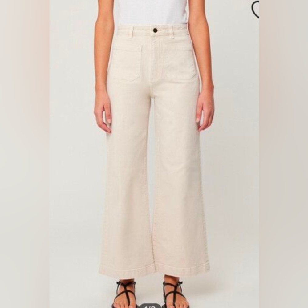 H&M Women's Beige Flare Jeans